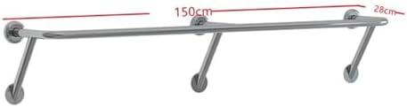 Wall-Mounted Stainless Steel Clothes Bar - Image 2