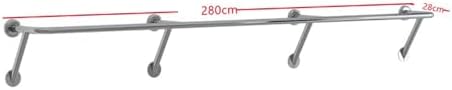 Stainless Steel Wall-Mounted Clothes Bar - Image 2