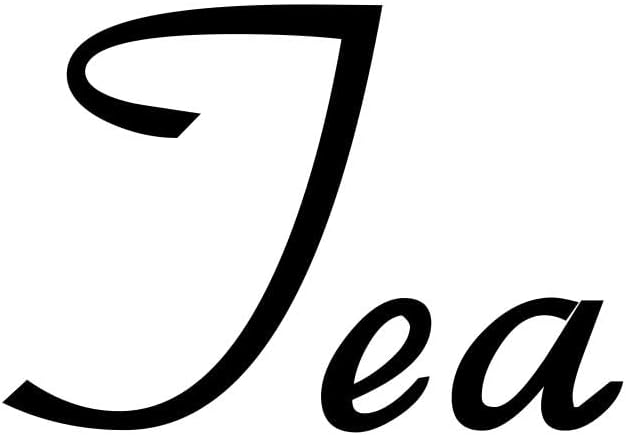 Tea 3w x 2h Label | Kitchen Pantry Organization | Die Cut Vinyl Decal | Black by MinglewoodTrading