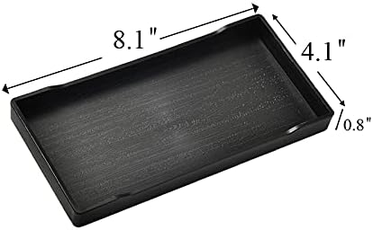 Small Black Mini Tray for Kitchen Counter, Bathroom for Vanity Items, Coffee - Image 6