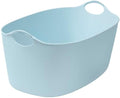 TORKIS Flexible Laundry Basket, 9 Gallon – Pale Blue Plastic Hamper by Unknown