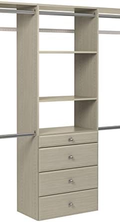 Easy Track Drawer Closet Storage, Weathered Grey - Image 4