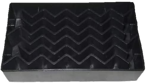 One Piece Black Heavy Drip Tray 3"x5"x1" – Non Slip, Spill Proof Plastic Tray by Unknown