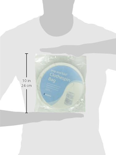 Whitmor Pop and Fold Clothespin Bag White - Image 4