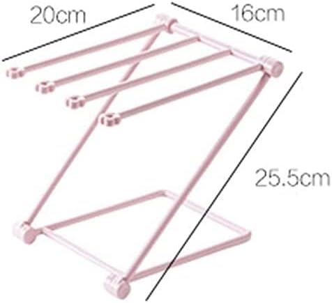 Towel Holder Wall Mounted Towel Rail Kiten Storage Rack Folding Vertical - Image 2