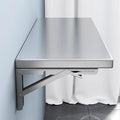 Wall Mounted Folding TableStainless Steel Floating Shelf BracSpaceSaving by Unknown