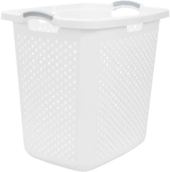 2.5 Bushel Heavy-Duty Laundry Hamper – Extra Large 90L Plastic Basket, 360° - Image 4