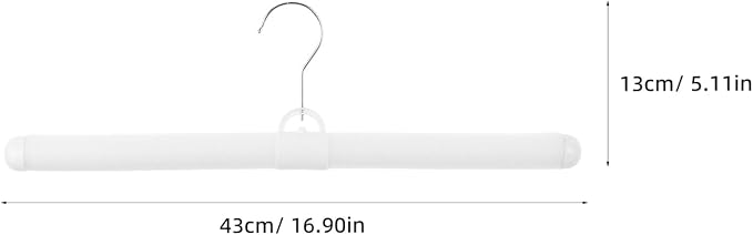 12pcs White Foam Padded Clothes Hangers - Image 8
