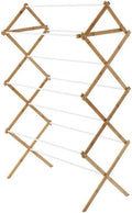 Collapsible Bamboo Drying Rack Foldable Laundry Drying Stand by POMILER