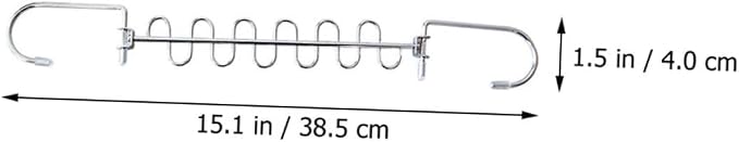 Alipis 2Pcs Multi Hole Clothes Hangers Sturdy Folding Drying Rack - Image 2