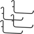 4pcs Black Metal Pegboard Hooks by BEBEMOKO