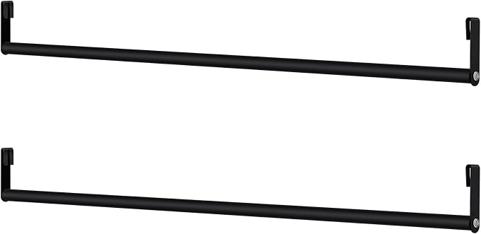 2 Pack Wire Shelving Garment Hanger Bar Wire Shelving Accessories Industrial by Threehoney