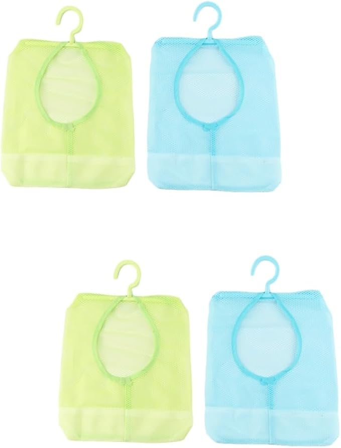 4pcs Mesh Clothesline Bag Bathroom Storage Bag by Parliky