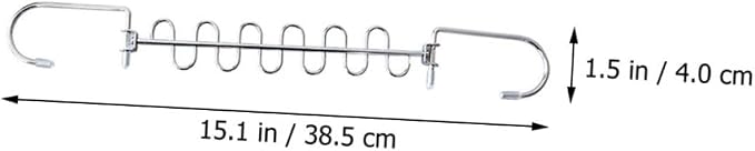 Cabilock 2pcs Multi Hole Clothes Drying Rack Clothes Hangers - Image 2