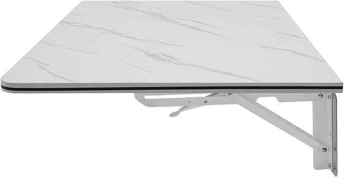 Folding Wall Mount Desk, Floating Computer Desk Fold Down Table by Unknown