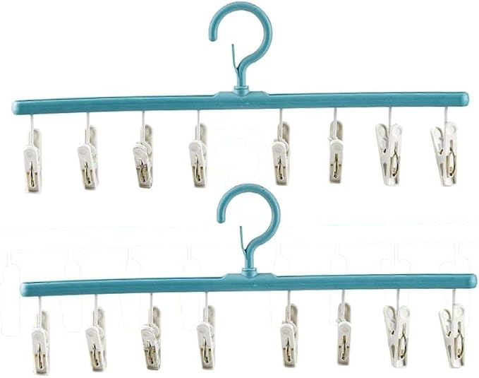 gofidin 2 Pack Drying Sock Rack Windproof Clothes Rack Multi Clip Dormitory by gofidin