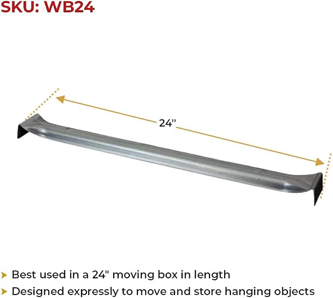 Mytee Products (10 Pack 24" Wardrobe Hanger Bar - Image 3