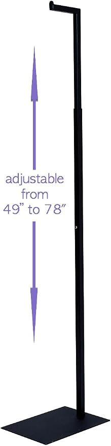 Only Garment Racks 2204 Matte Black Finish Single Garment Display Rack - Image 2