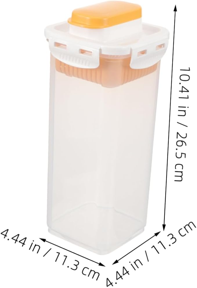 2pcs Sealed Laundry Powder Storage Box Lid Detergent Organizer - Image 2