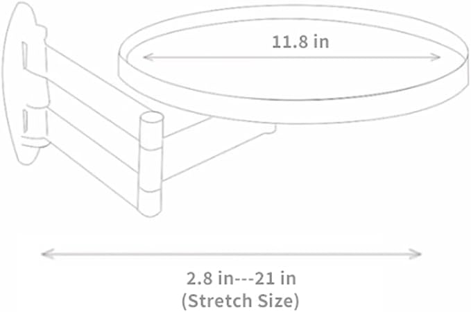 Wall Mounted Folding Table, Bedside Folding Coffee Table, Sofa Stand - Image 2