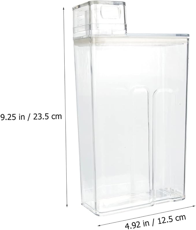 2Pcs Transparent Lotion Bucket for Laundry Detergent Storage Durable and - Image 3