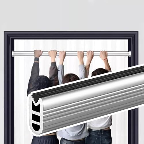 Heavy Duty Closet Rod with High Load Capacity, Adjustable Cuttable Wardrobe Bar by Unknown