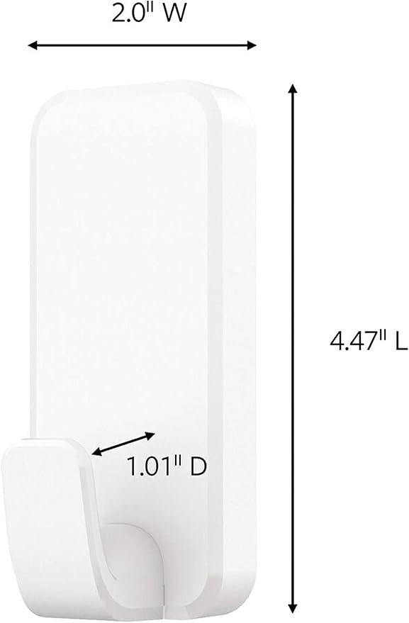 Command 10 lb XL Heavyweight Hook, 2 Wall Hooks and 6 Strips, Damage-Free - Image 2