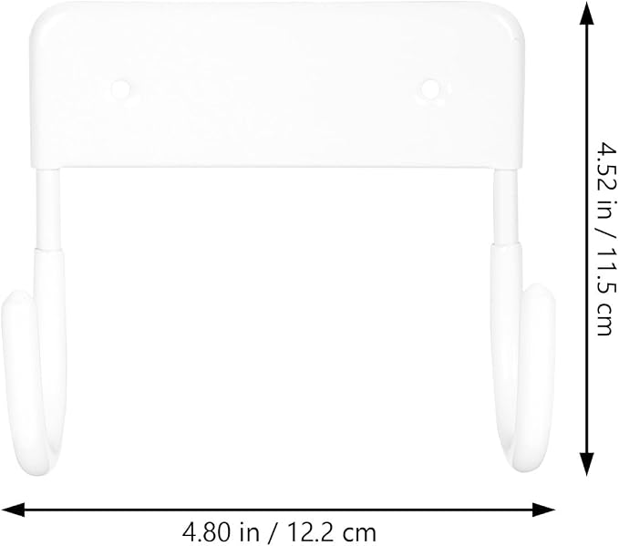 Toyvian Ironing Board Hanger Wall Mount Hook White Sturdy Household Storage - Image 2