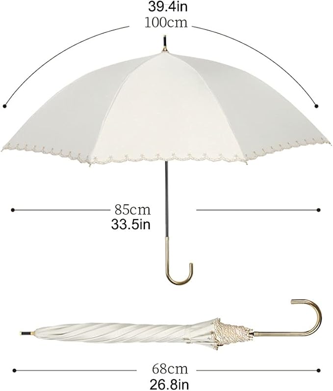 Golf Umbrella Embroidery Large Windproof Umbrella Automatic Open Umbrella Stick - Image 2