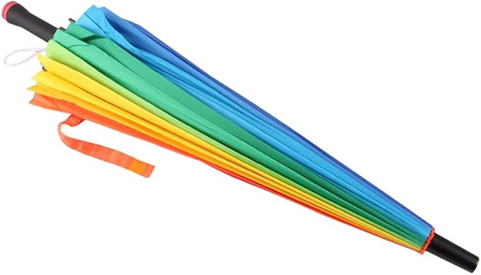 Large Golf Umbrella Rainbow 24 Ribs Oversized Compact Umbrella Waterproof - Image 6