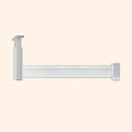 L Shaped Closet Rod Bracket for Wardrobes, Room Garment Holder Rack by Unknown