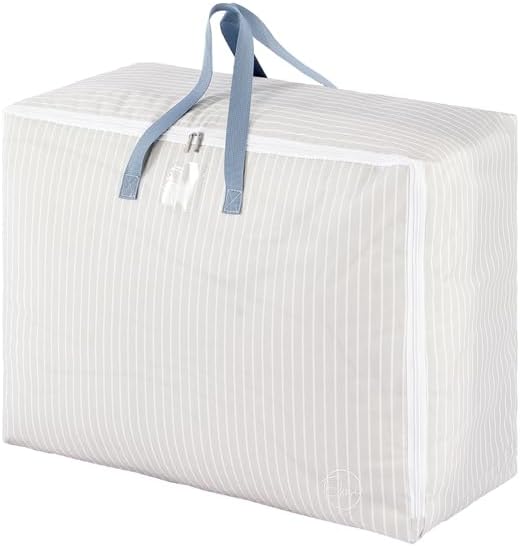 77L Storage Bag for Clothes, Comforters, Stuffed Toys, Jackets by EKOSIA