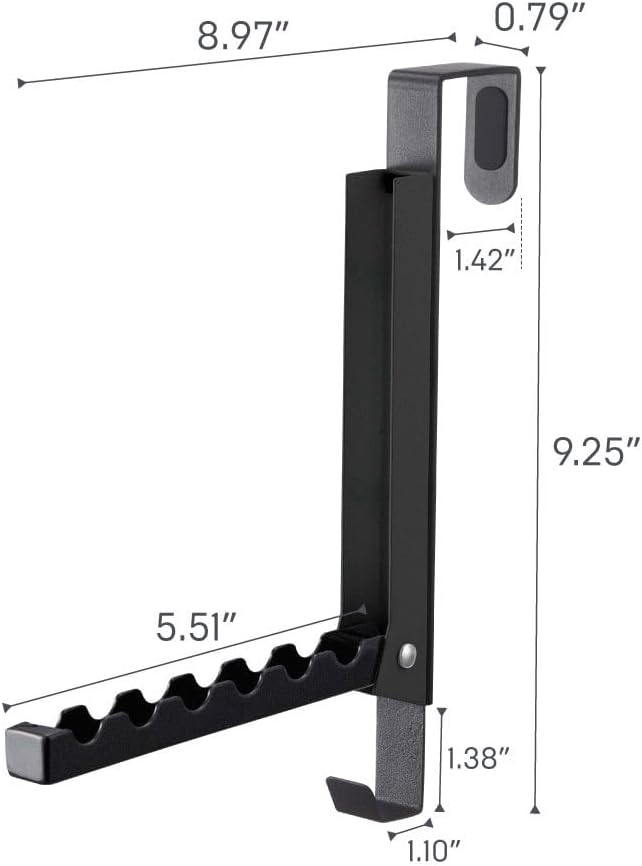 YAMAZAKI Home Smart Over The Door Coat Hook Organizer Collapsible Foldable Rack - Image 8