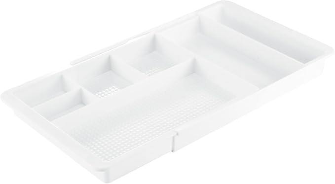 mDesign Expandable Plastic Drawer Organizer and Storage Container - Image 7