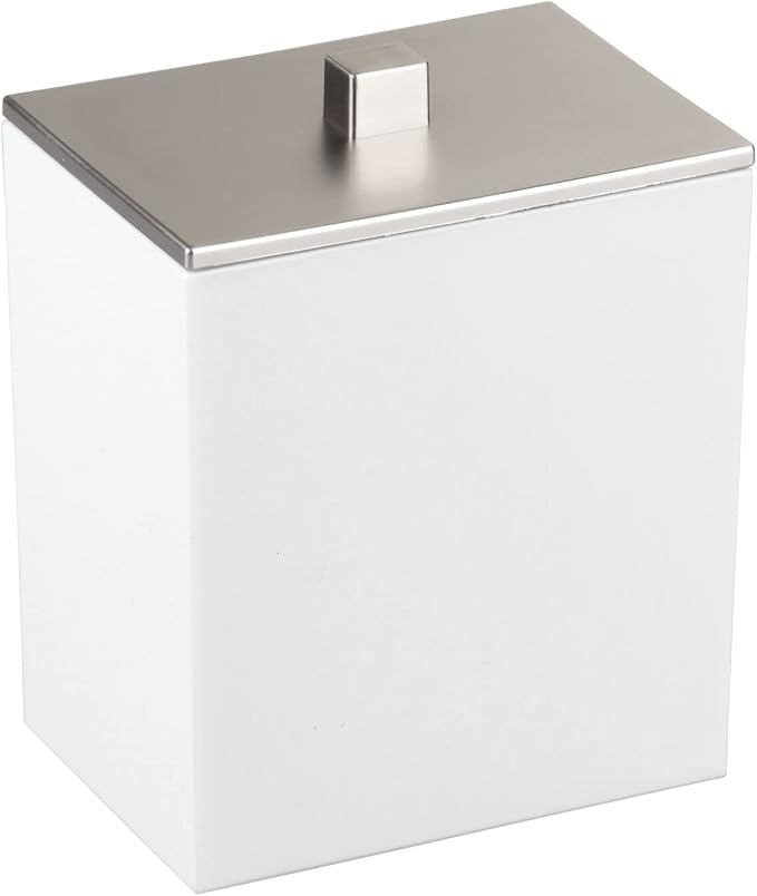 mDesign Plastic Rectangle Apothecary Canister - Image 4