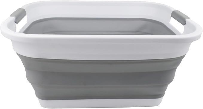SAMMART 36L Collapsible Plastic Laundry Basket by SAMMART
