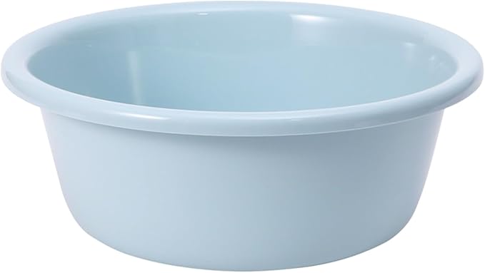 Round Plastic Wash Basin, Portable Dish Tub Multi Purpose Basin Laundry Wash by Jwthee