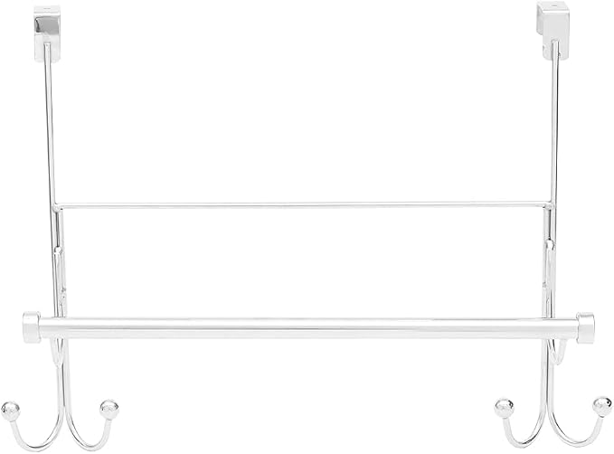 Home Basics Over The Door Towel Bar - Image 3