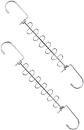 PRETYZOOM 2Pcs Multi Hole Clothes Hangers Convenient Clothing Drying Rack by PRETYZOOM