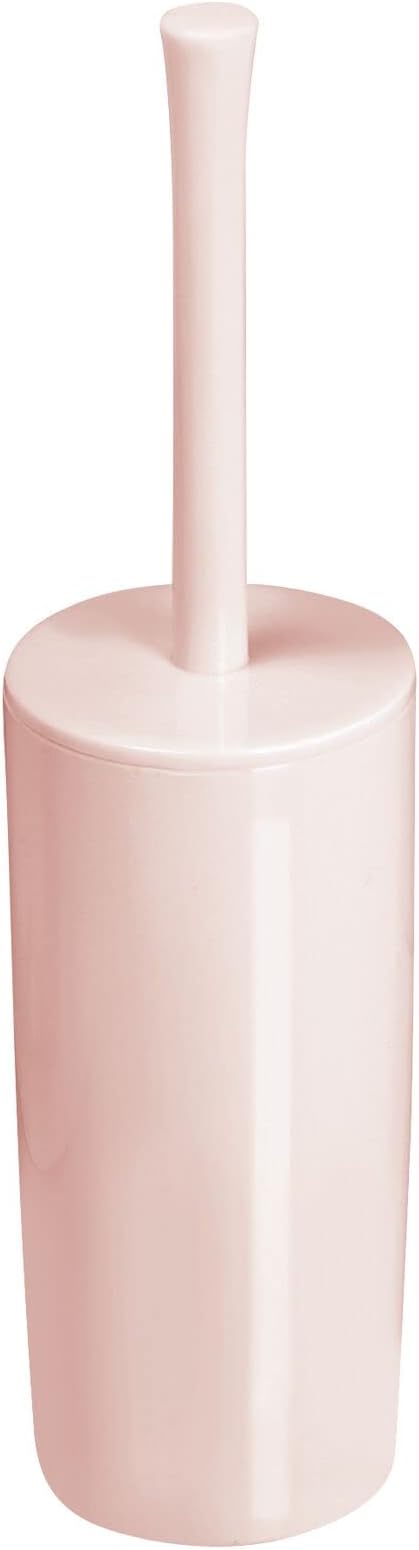 mDesign Slim Plastic Toilet Bowl Brush and Holder Set, Modern Compact Storage - Image 9
