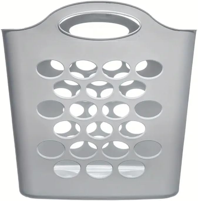 SEDLAV Plastic Laundry Basket, Flexible Hamper, Easy-to-Carry Handles, Easy - Image 2