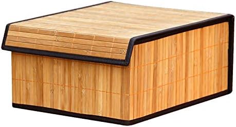 FixtureDisplays Set of 3 Laundry Hampers Bamboo Round Wicker Clothes Bin - Image 4