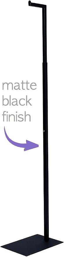 Only Garment Racks 2204 Matte Black Finish Single Garment Display Rack - Image 3
