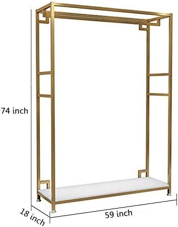 HOMEKAYT Gold Clothing Racks - Image 6