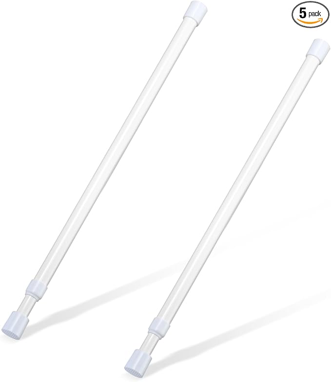 2 Pcs Small Tension Rod 16-28 inch Spring Rod, Tension Rod Spring Tension Rod by OEH