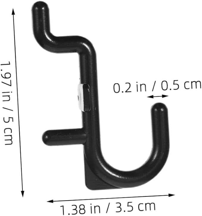 100Pcs J Hooks for Pegboard System Heavy Duty Storage Hooks for Tools and - Image 2