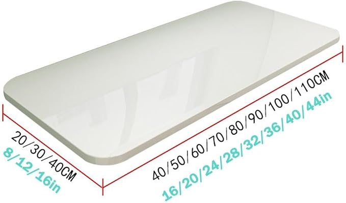Wall Mounted Folding Table White Floating Desk Fold Down Table - Image 6