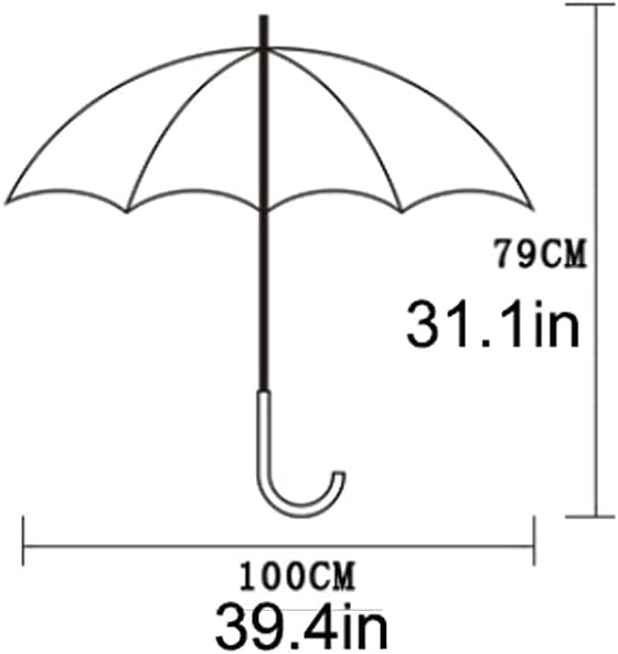 Large Golf Umbrella Rainbow 24 Ribs Oversized Compact Umbrella Waterproof - Image 7