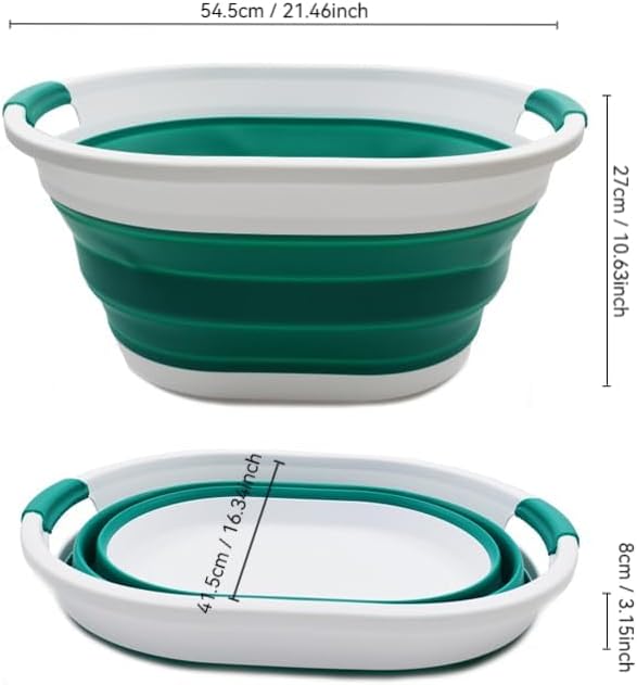SAMMART 32L Collapsible Plastic Laundry Basket - Image 3