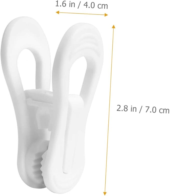Ciieeo 30pcs Dry Rack for Clothes Pants Hangers Clips Laundry Organizer Plastic - Image 4